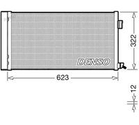 Condenseur de climatisation R 134a DCN11010 DENSO pour JAGUAR XE F-PACE