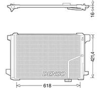 Condenseur de climatisation R 134a DCN17035 DENSO pour MERCEDES-BENZ CLS SLK CLK