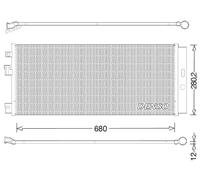 Condenseur de climatisation R 134a DCN20023 DENSO pour OPEL ADAM CORSA E