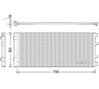 Condenseur de climatisation R 134a DCN23037 DENSO pour OPEL RENAULT