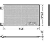 Condenseur de climatisation R 134a DCN23041 DENSO pour RENAULT MERCEDES-BENZ