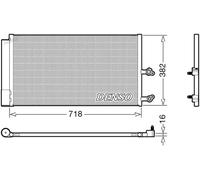 Condenseur de climatisation R 134a DCN33014 DENSO pour VOLVO XC90 II