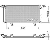 Condenseur de climatisation R 134a DCN36005 DENSO pour SUBARU OUTBACK LEGACY V