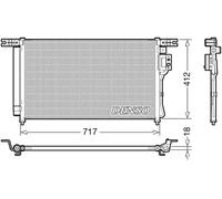 Condenseur, climatisation DENSO DCN41008