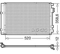 Condenseur de climatisation R 134a DCN41011 DENSO pour KIA HYUNDAI