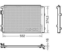 Condenseur de climatisation R 134a DCN41017 DENSO pour HYUNDAI VELOSTER