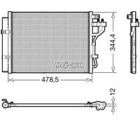 Condenseur, climatisation DENSO DCN43006