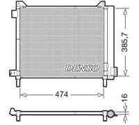 Condenseur de climatisation R 134a DCN46030 DENSO pour NISSAN MICRA IV