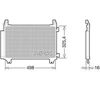 Condenseur de climatisation R 134a DCN50028 DENSO pour TOYOTA YARIS