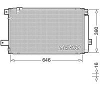 Condenseur de climatisation R 134a DCN50049 DENSO pour TOYOTA AVENSIS Break