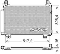 Condenseur de climatisation R 134a DCN50107 DENSO pour TOYOTA YARIS AURIS