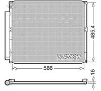 DENSO Condenseur climatisation DCN50113 R134a pour Toyota Land Cruiser Prado, FJ Cruiser 2006-2011