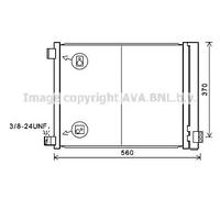 Condenseur de climatisation R 134a DN5427D AVA QUALITY COOLING pour NISSAN
