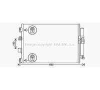 Condenseur de climatisation R 134a FD5654D AVA QUALITY COOLING pour FORD VW
