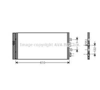 Condenseur de climatisation R 134a FTA5298D AVA QUALITY COOLING pour FIAT PUNTO