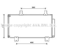 Condenseur de climatisation R 134a HD5247D AVA QUALITY COOLING pour HONDA