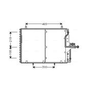 AVA COOLING SYSTEMS MS5169 Condenseur, climatisation