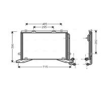 AVA COOLING SYSTEMS MSA5268 Condenseur, climatisation