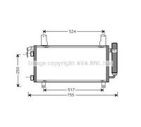 AVA COOLING SYSTEMS MZ5157D Condenseur, climatisation