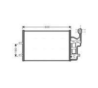 AVA COOLING SYSTEMS MZ5184D Condenseur, climatisation