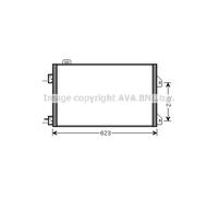 AVA COOLING SYSTEMS RTA5347 Condenseur, climatisation