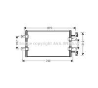 AVA COOLING SYSTEMS RTA5451 Condenseur, climatisation