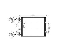 AVA COOLING SYSTEMS RTA5459 Condenseur, climatisation