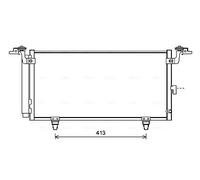 Condenseur de climatisation R 134a SU5084D AVA QUALITY COOLING pour SUBARU