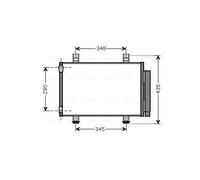 AVA COOLING SYSTEMS SZA5087D Condenseur, climatisation