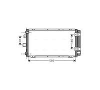 Condenseur, climatisation AVA Clever Choice TO5395D