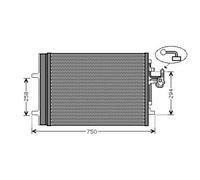 Condenseur de climatisation R 134a VO5161D AVA QUALITY COOLING