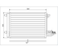 CONDENSEUR DE CLIMATISATION VW A3/GOLF 5/OCTAVIA 04-