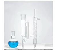 Condenseur et extracteur de laboratoire en verre 60/150 ml/250 ml/500 ml/1000 ml/2000 ml avec kit verrerie spiralée Équipements de laboratoire