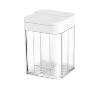Condiment Bottle, Travel Seasoning Containers, 2.36x2.36x3.15 Inch, Condiment Storage Bottles, Space Saving Clear Design for Kitchen, Picnic, Camping, Outdoor, Hiking, Backpacking, Lunch Box, Cooking