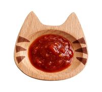 Condiment Bowls Cute Wooden Reusable, Cute Cat Small Dipping Sauce Bowls, boast low maintenance surfaces that allow easy wipe-downs, maGathering Camping BBQ Dip Sushi Chips Food Fruit Dessert