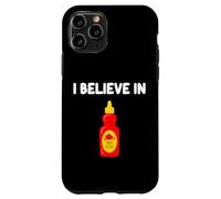 Condiment sucré acidulé Classique I Believe in Tomato Ketchup Coque pour iPhone 11 Pro