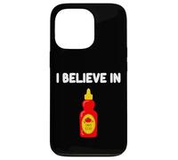 Condiment sucré acidulé Classique I Believe in Tomato Ketchup Coque pour iPhone 13 Pro