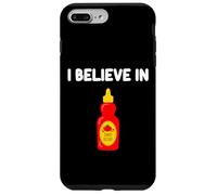 Condiment sucré acidulé Classique I Believe in Tomato Ketchup Coque pour iPhone 7 Plus/8 Plus
