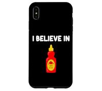 Condiment sucré acidulé Classique I Believe in Tomato Ketchup Coque pour iPhone XS Max