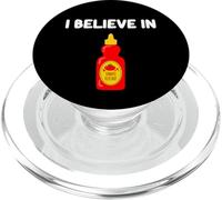 Condiment sucré acidulé Classique I Believe in Tomato Ketchup PopSockets PopGrip pour MagSafe