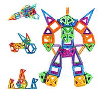 Condis Jeux de Construction Magnétiques 114 PCS - Jouet pour Fille Garçon 3-7 Ans - Cadeaux Anniversaire, Jeux de Société Éducatifs, Puzzle