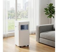 Conditeur d'air portable 14000 BTU avec télécommande, minuterie 24h, kit de fenêtre, refroidit 28 m², ventilateur oscillant, 2 vitesses, idéal pour la maison et le bureau