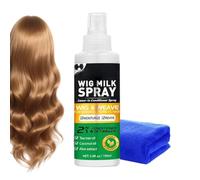 Conditionneur Perruque Démêlant Doux Sans Rinçage Portable | Soin hydratant pour perruque avec serviette pour Scène, Maison, Fête, Réduit la Casse et la Sécheresse, Combat Frisottis et