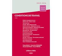 Conditions de travail 2025/26 - Durée Rémunération Santé et sécurité