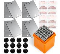 CONDOLD Lot de 4 porte-monnaie en acier comprenant un rangement de graines de cryptomonnaie et 36 pièces en forme de lettres majuscules et chiffres en acier (l1/8"/3 mm) avec étiqueté unique et bouton pour imprimer des clés privées, prend en charge jusqu'à 24 mots pour ranger Bitcoin, Ethereum, ERC20 et plus encore (4 ensembles)