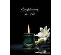 Condoléances: Ce livre relié avec sa couverture rigide et ses 100 magnifiques pages, est un support unique pour les témoignages d'amour et d'affection des proches et de la famille.