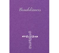 Condoléances: Registre de recueil des condoléances aux obsèques | Couverture rigide | 80 pages mauve