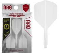 Condor Axe Small Dart Flights - White Short 21,5mm