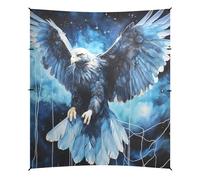 Condor Bleu des Neiges Tente de Plage Facile à Monter,Abri Solaire pour Le Camping avec Sacs de Sable,Pelles à Sable pour Les Pique Niques en Plein Air