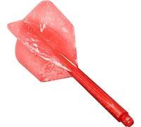 Condor Ailettes de fléchettes | Zero Stress | Marbre | Rouge court